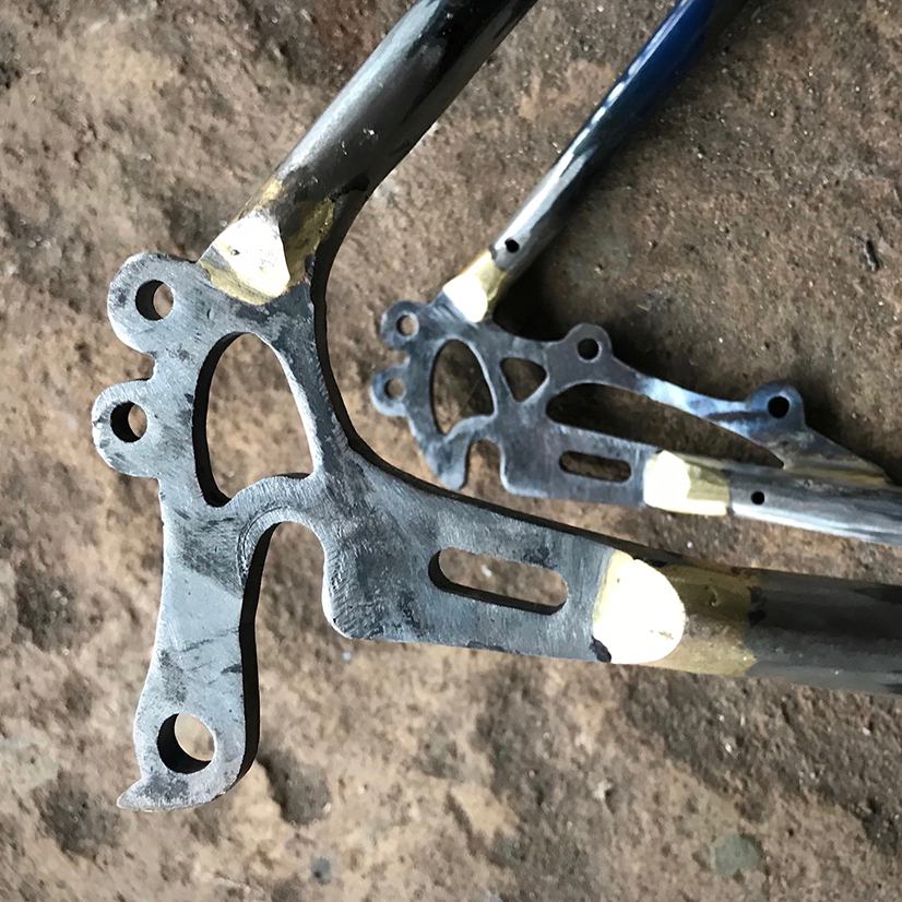 Dropouts with disc brake mounts