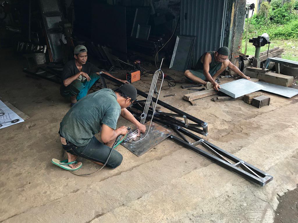 The family welding shop